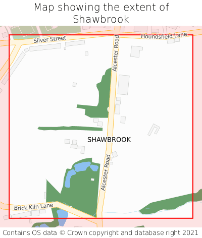 Map showing extent of Shawbrook as bounding box