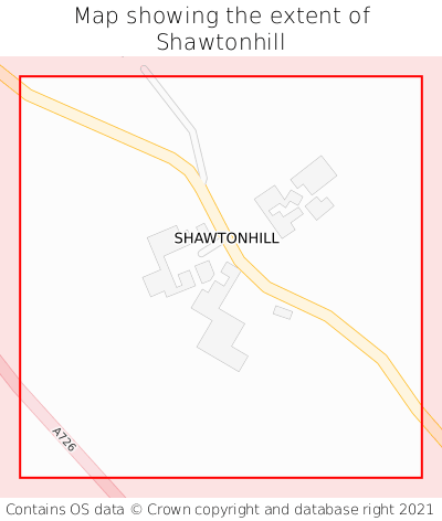 Map showing extent of Shawtonhill as bounding box
