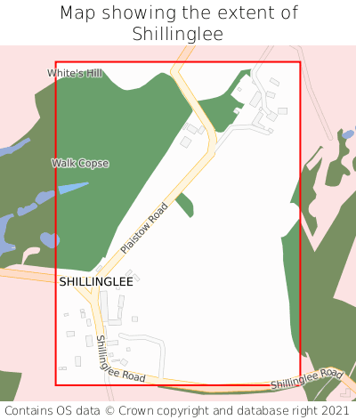 Map showing extent of Shillinglee as bounding box