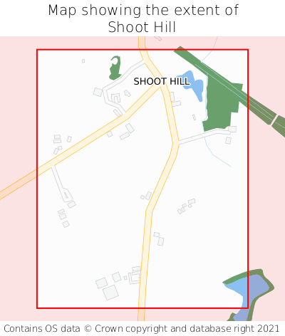 Map showing extent of Shoot Hill as bounding box