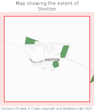 Map showing extent of Shotton as bounding box
