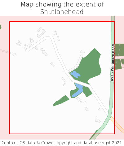 Map showing extent of Shutlanehead as bounding box