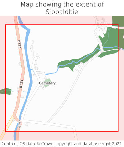 Map showing extent of Sibbaldbie as bounding box