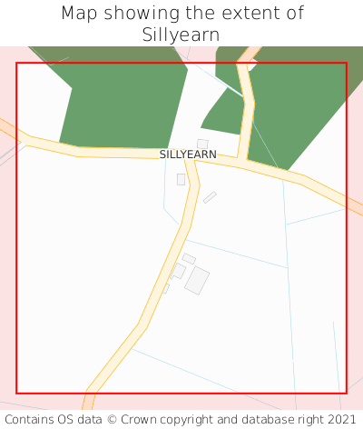 Map showing extent of Sillyearn as bounding box