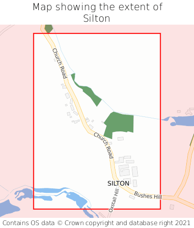 Map showing extent of Silton as bounding box