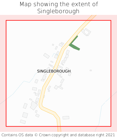 Map showing extent of Singleborough as bounding box