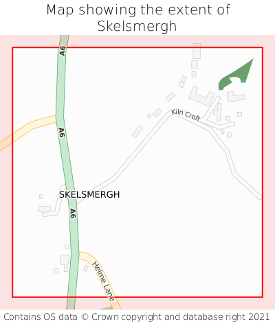 Map showing extent of Skelsmergh as bounding box