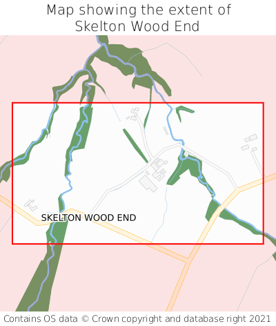 Map showing extent of Skelton Wood End as bounding box