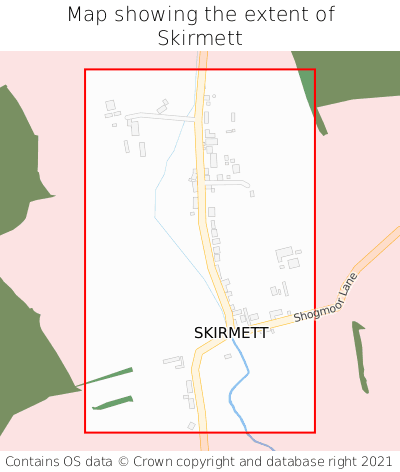 Map showing extent of Skirmett as bounding box