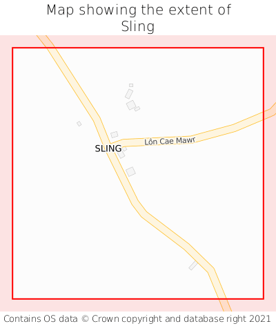 Map showing extent of Sling as bounding box