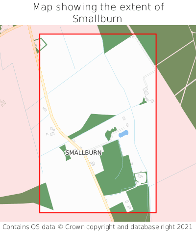 Map showing extent of Smallburn as bounding box