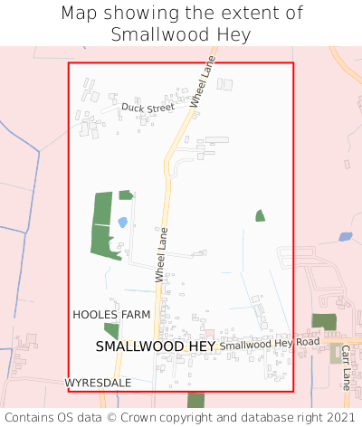 Map showing extent of Smallwood Hey as bounding box