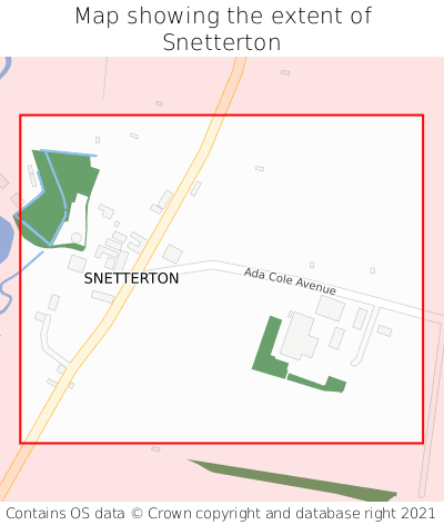 Map showing extent of Snetterton as bounding box