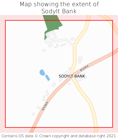 Map showing extent of Sodylt Bank as bounding box