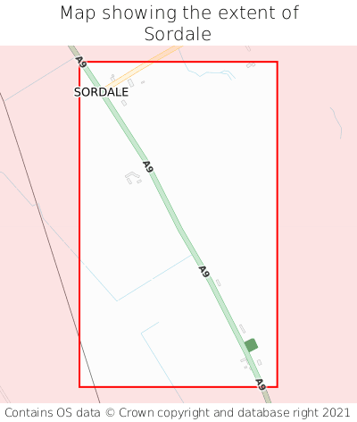 Map showing extent of Sordale as bounding box