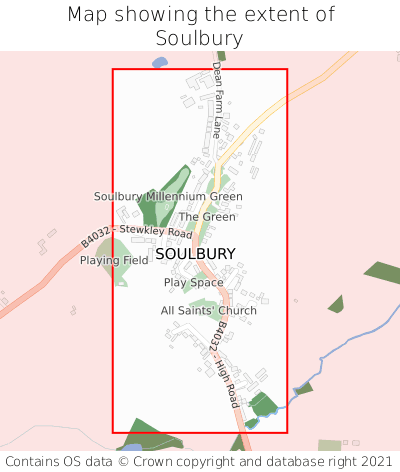 Map showing extent of Soulbury as bounding box