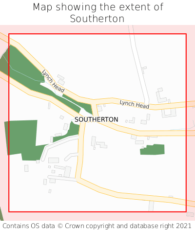 Map showing extent of Southerton as bounding box