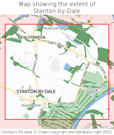 Map showing extent of Stanton-by-Dale as bounding box