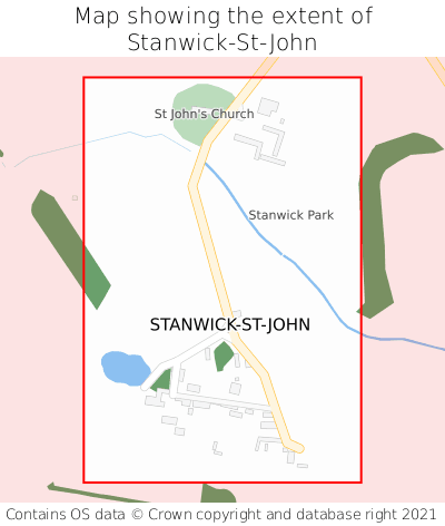 Map showing extent of Stanwick-St-John as bounding box