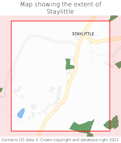 Map showing extent of Staylittle as bounding box