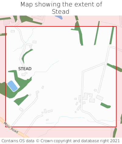 Map showing extent of Stead as bounding box