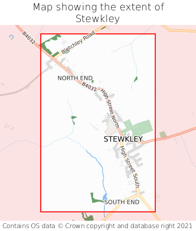 Map showing extent of Stewkley as bounding box
