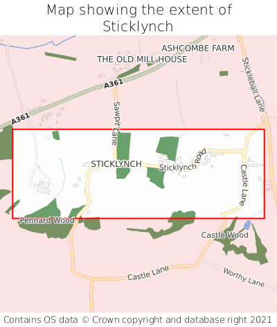 Map showing extent of Sticklynch as bounding box