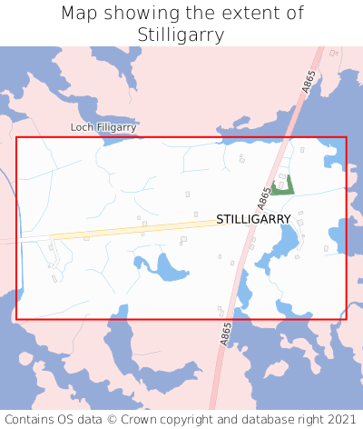 Map showing extent of Stilligarry as bounding box