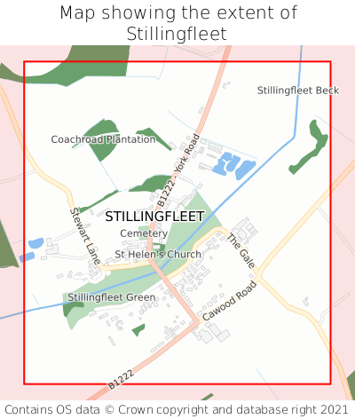 Map showing extent of Stillingfleet as bounding box
