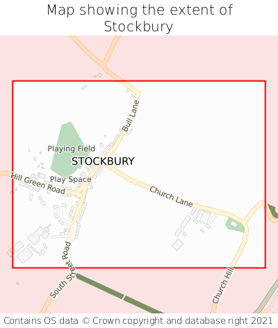 Map showing extent of Stockbury as bounding box
