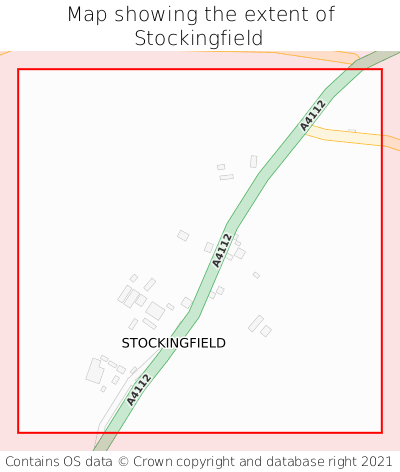 Map showing extent of Stockingfield as bounding box