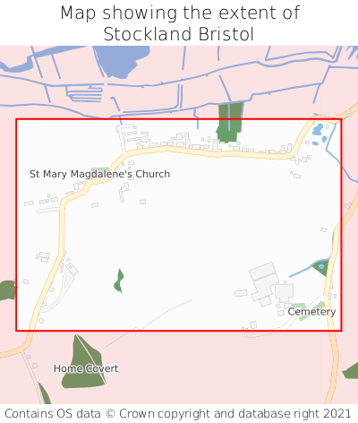 Map showing extent of Stockland Bristol as bounding box