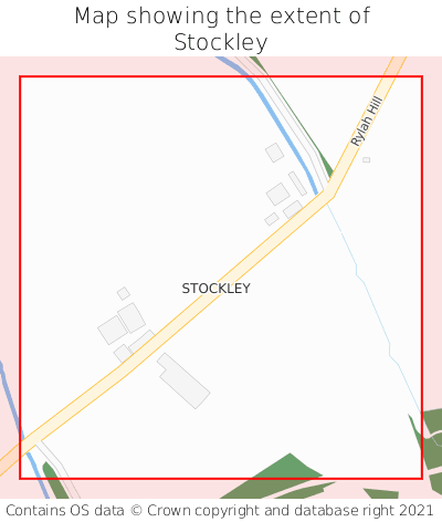 Map showing extent of Stockley as bounding box