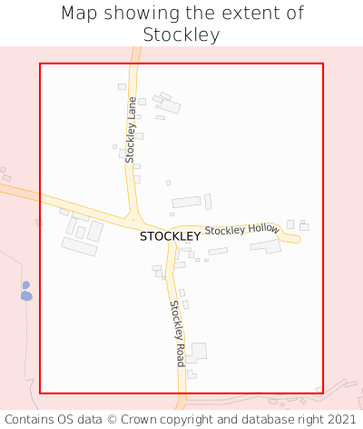 Map showing extent of Stockley as bounding box