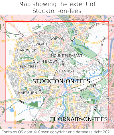 Stockton On Tees Map Where Is Stockton-On-Tees? Stockton-On-Tees On A Map