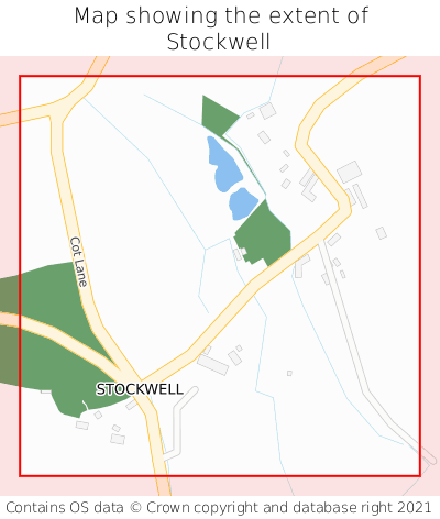 Map showing extent of Stockwell as bounding box