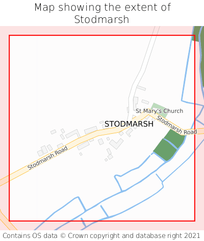 Map showing extent of Stodmarsh as bounding box