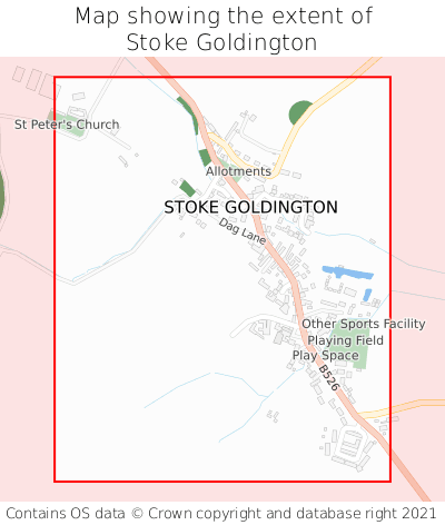 Map showing extent of Stoke Goldington as bounding box
