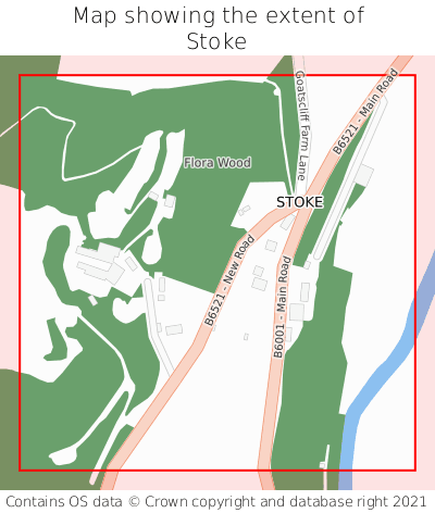 Map showing extent of Stoke as bounding box