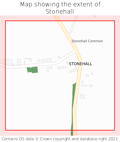 Map showing extent of Stonehall as bounding box