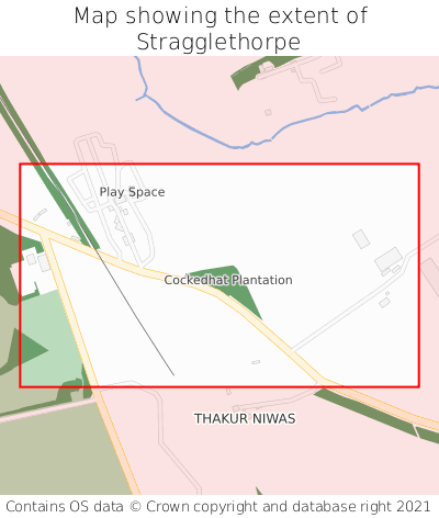 Map showing extent of Stragglethorpe as bounding box