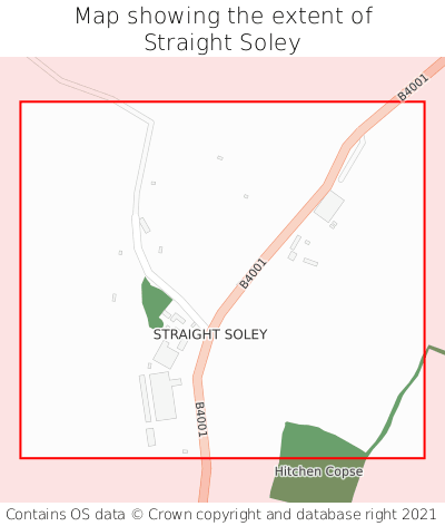 Map showing extent of Straight Soley as bounding box