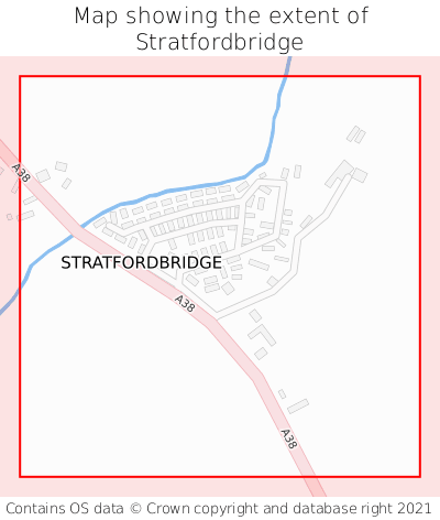 Map showing extent of Stratfordbridge as bounding box