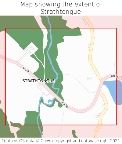 Map showing extent of Strathtongue as bounding box