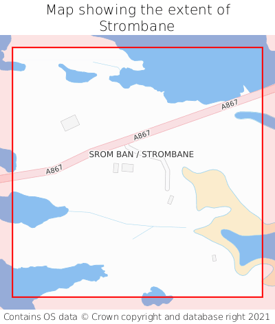 Map showing extent of Strombane as bounding box