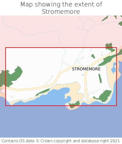 Map showing extent of Stromemore as bounding box