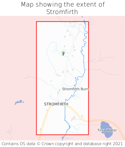 Map showing extent of Stromfirth as bounding box