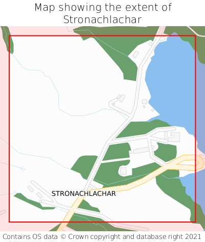 Map showing extent of Stronachlachar as bounding box