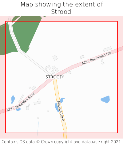 Map showing extent of Strood as bounding box