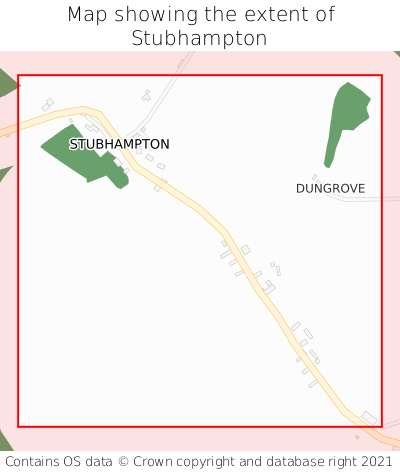 Map showing extent of Stubhampton as bounding box